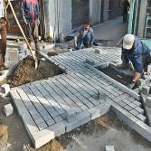 پیاده‌روسازی خیابان منوچهری تهران