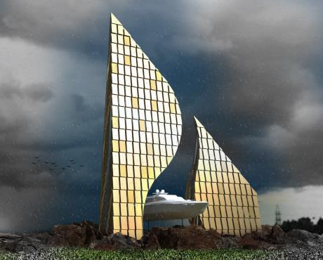 المان ورودی میدان یعقوب لنگه بندر